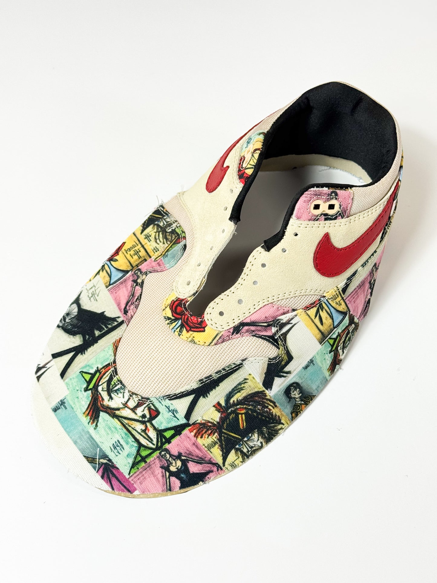 Waxed pig split leather for backing