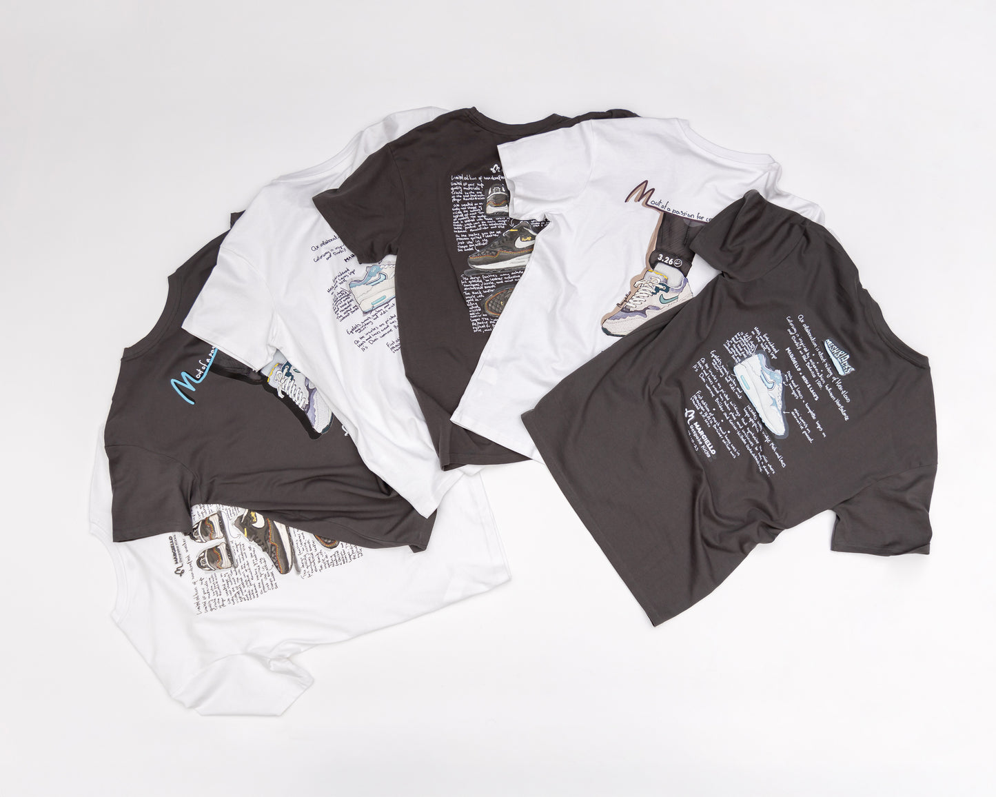 Mesh and Laces x Margiello AM1 concept tees Black