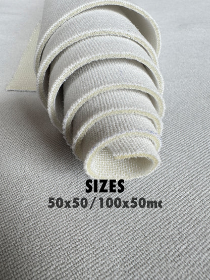 LIght gray lining fabric for bespoke sneakers