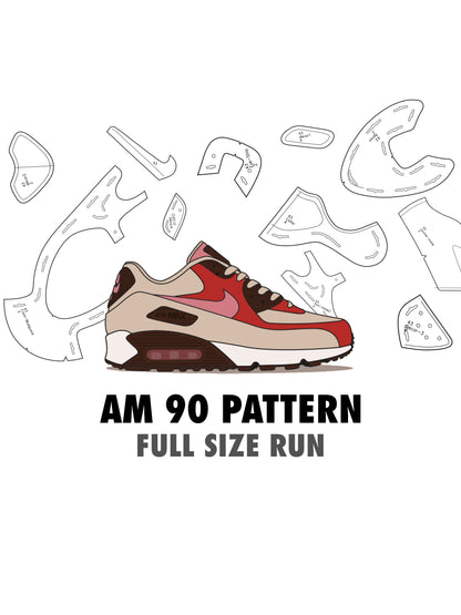 AIR MAX 90 digital pattern  PDF, DXF, SVG files