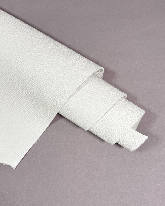 White grain Italian leather