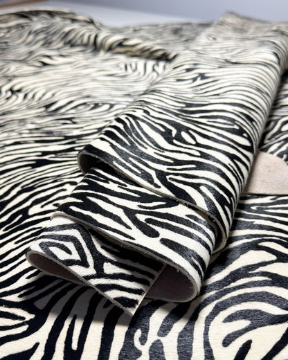Pony hair leather-Zebra type