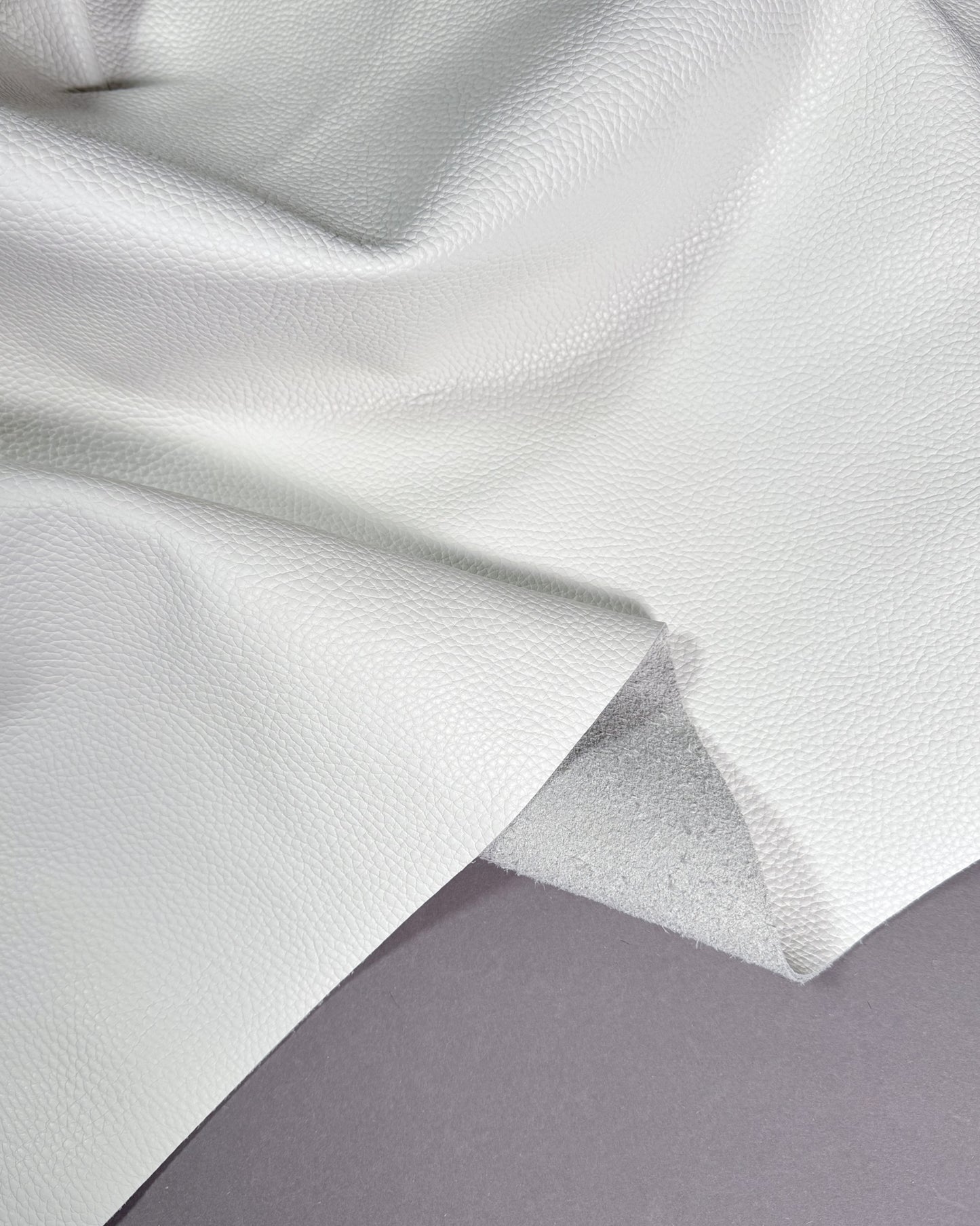 White grain Italian leather