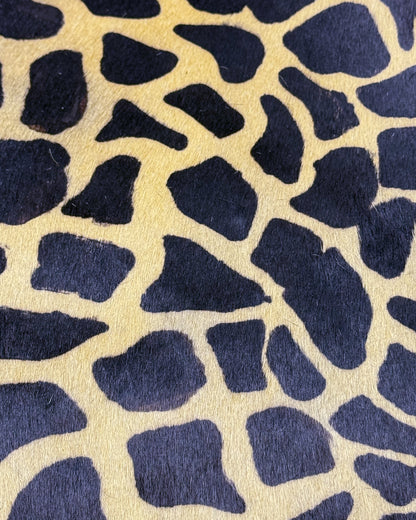 Pony hair leather-giraffe type