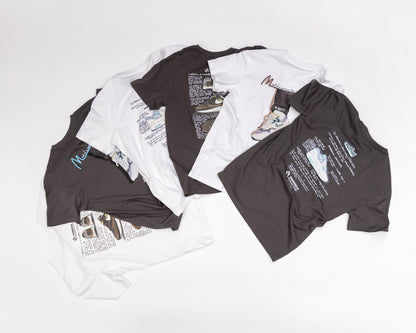 Mesh and Laces x Margiello AM1 concept tees Black