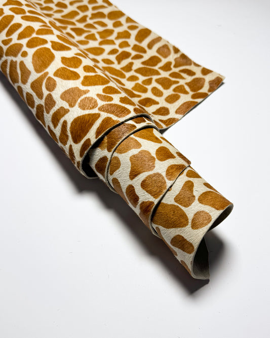Pony hair leather-Giraffe type