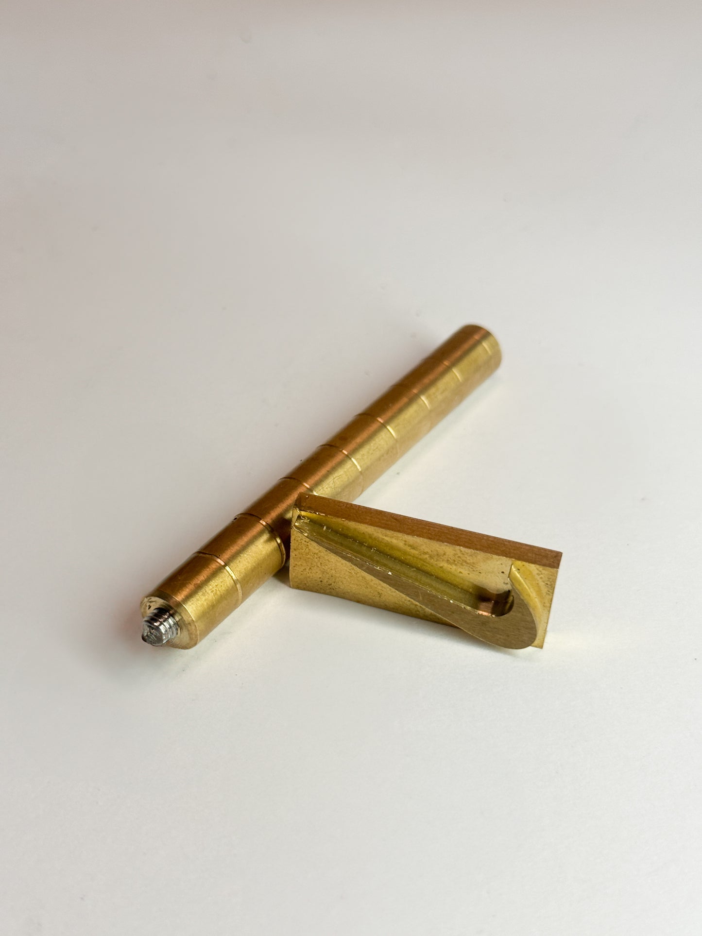 Mini swoosh brass stamps