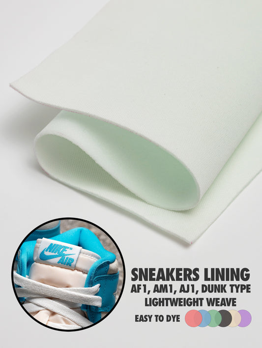 WHITE  FABRIC LINING LIGHT WEAVE