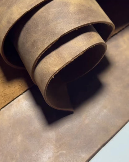 Crazy horse leather brown