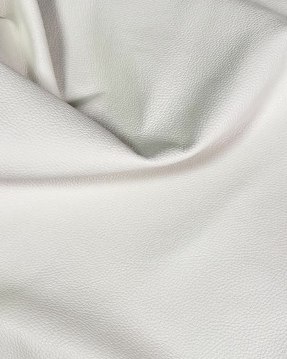 White grain Italian leather